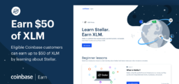 Kostenlos bis zu 50 USD in Stellar Lumen (XLM) Token